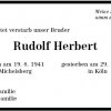 Herbert Rudolf 1941-2011 Todesanzeige